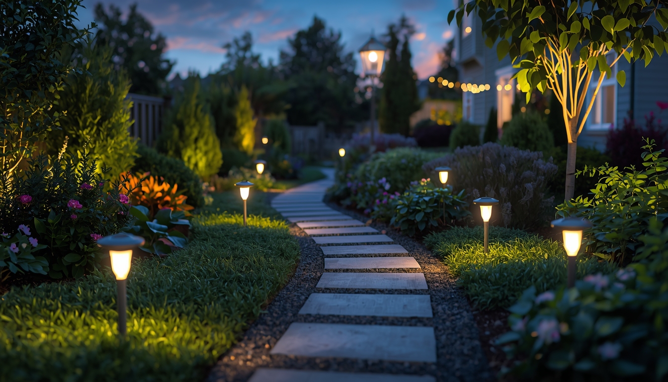 LED tuinverlichting installatie